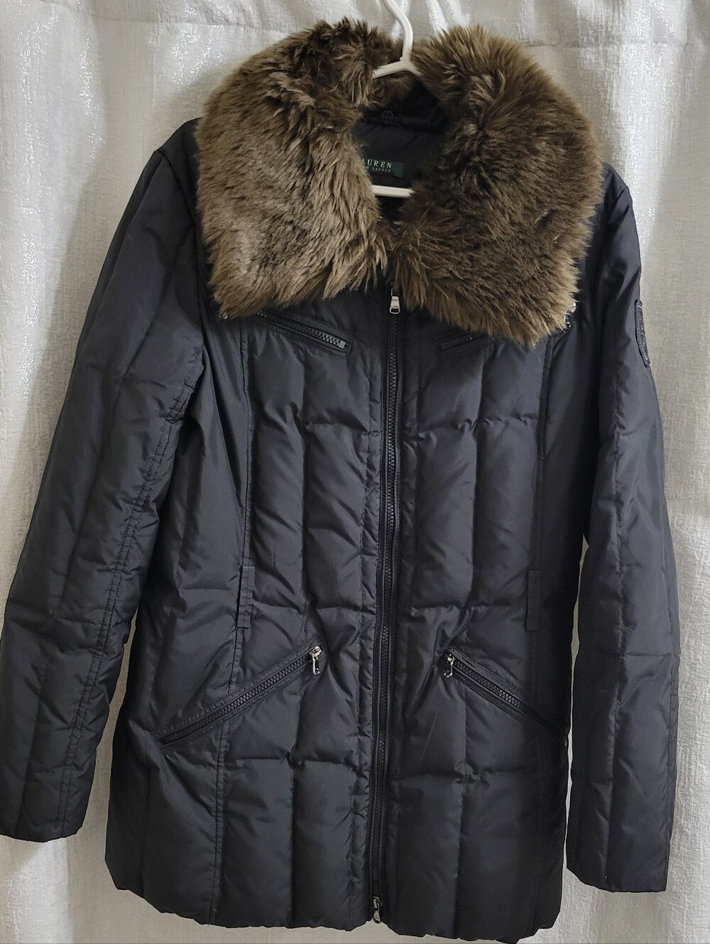 Lauren Ralph Lauren Faux-Fur Collar Puffer Coat